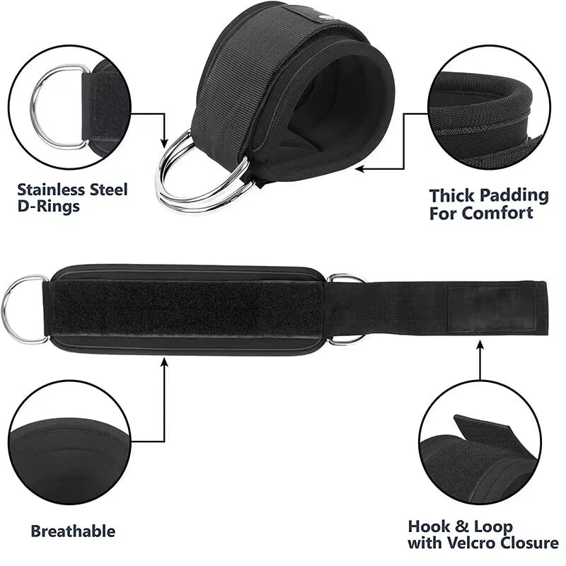 Ankle Straps Resistance Bands Set Fitness Workout Exercise Equipment Ankle Weight Yoga Elastic Fitness Band for Gym Man Woman