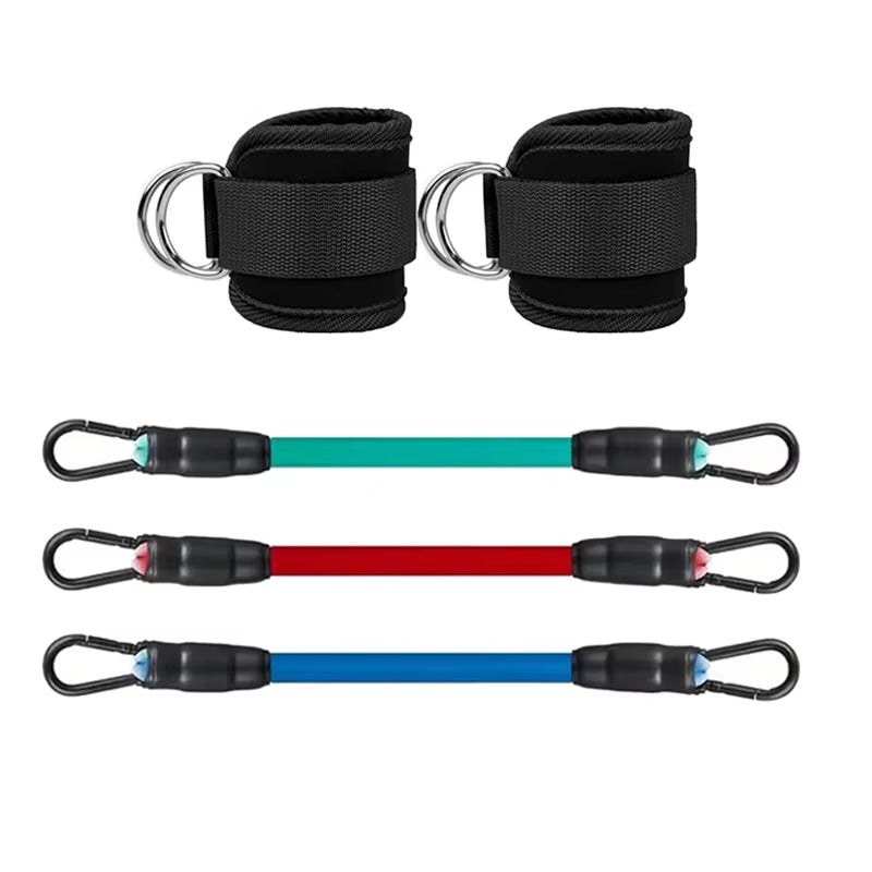 Ankle Straps Resistance Bands Set Fitness Workout Exercise Equipment Ankle Weight Yoga Elastic Fitness Band for Gym Man Woman